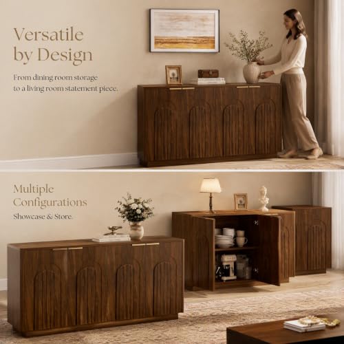 65.7" Mid-Century Sideboard, view 6