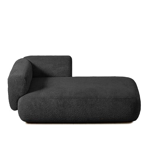 Boucle Upholstered Right Facing Chaise Lounge Indoor for Living Room Bedroom, view 6