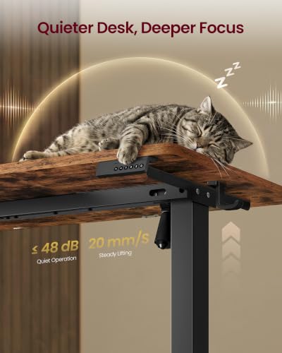 Standing Desk, 48x24 Inch Electric Adjustable Desk, 30-Min Assembly, view 7