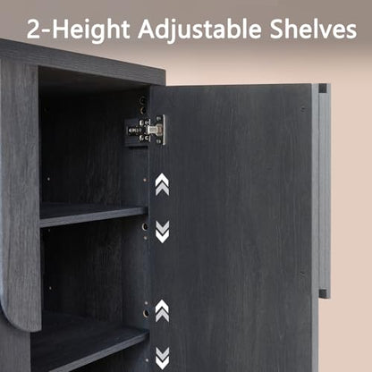 31.14'' Sideboard Buffet Cabinet W/Storage, view 7