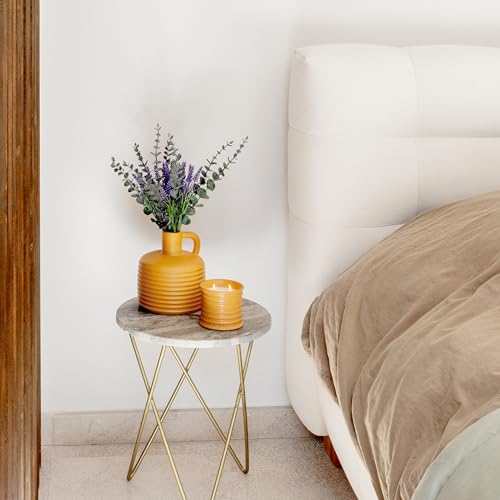 Large Ceramic Handmade Bud Vase, Perfect for Pampas Grass, Book Vase for Flowers, Boho Room Decor for Home, Table, Shelf, Floor, Centerpiece or Book Display