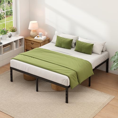 Metal Bed Frame,Queen Size Bed Frame with Storage Space,18 Inch, view 6