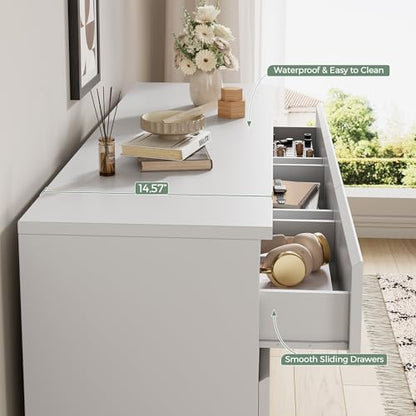 Modern 9 Drawer Dresser for Bedroom, Simply Chest of Drawers, view 7
