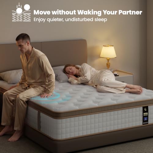 Queen Mattress 12 Inch, Cooling Hybrid Mattress Queen Size in a Box, view 6