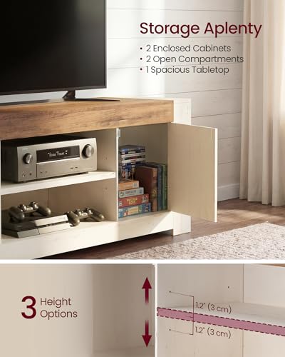 TV Stand with Storage, Farmhouse Entertainment Center for 65'' TV, view 7