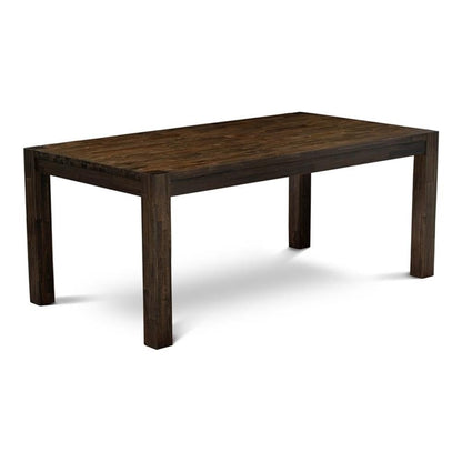 LM7-07-T Lismore Modern Dining Table - Rectangle Rustic Farmhouse Table, 40x72 Inch, Jacobean