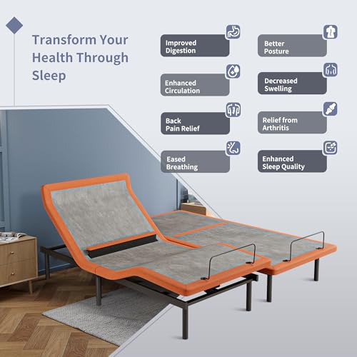 Split King Hybrid Bed with USB Charging, view 7