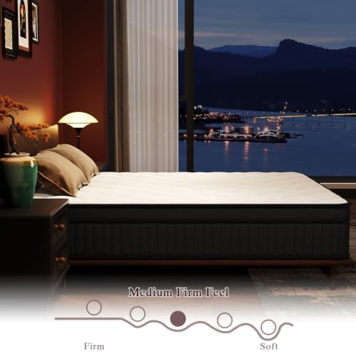 Queen Mattress, 12 Inch Hybrid Queen Size Mattress in a Box, view 7