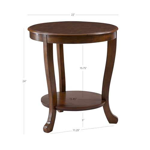 Powell Sabine Hazelnut Modern Classic Side Table