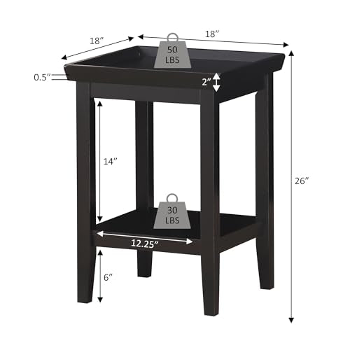 Ledgewood End Table, Espresso