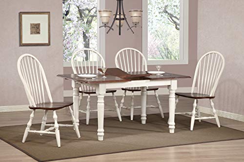 Andrews 5 Piece Butterfly Dining Set with Windsor Spindleback Chairs