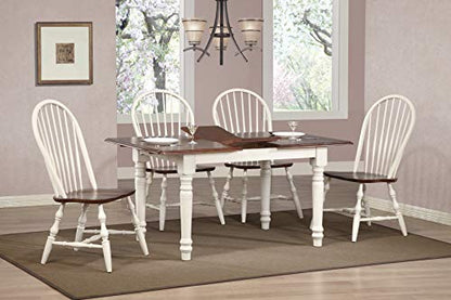 Andrews 5 Piece Butterfly Dining Set with Windsor Spindleback Chairs