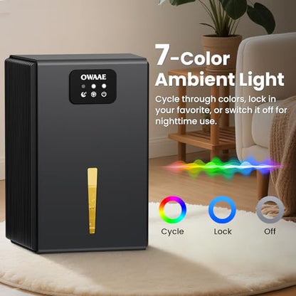 Dehumidifier for Home with Auto Shutoff Sleep Mode, 1000 Sq Ft, view 7