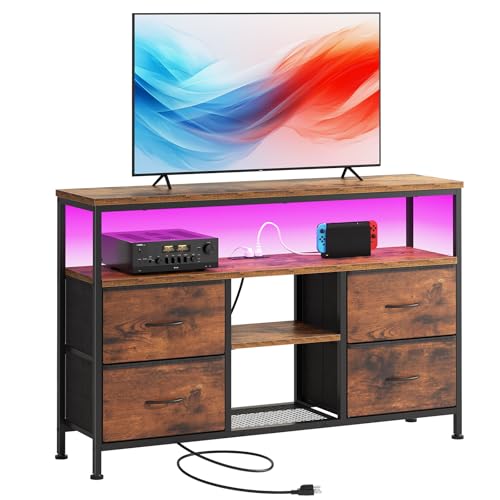 LED TV Stand with Charging Station for 50 Inch TV, view 2