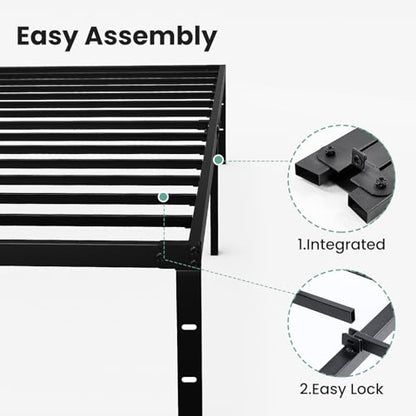 Full Size Metal Bed Frame, Platform Bed Frame, 12 Inch, view 5