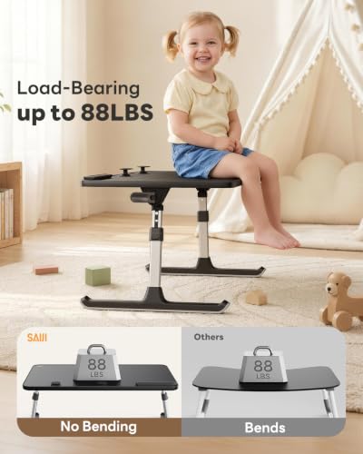 Height & Angle Adjustable Lap Desk Laptop Stand for Bed, view 7