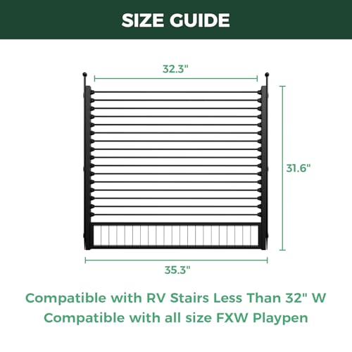 RV Step Grid, Dog Barrier for RV Stairs Up to 32" Wide, Patented, view 4