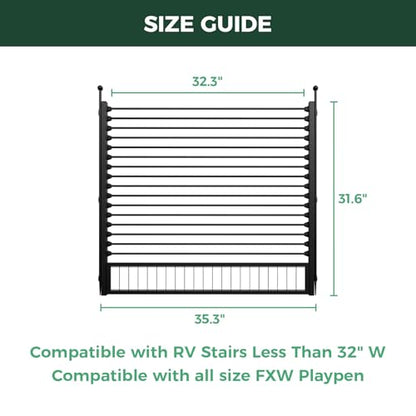 RV Step Grid, Dog Barrier for RV Stairs Up to 32" Wide, Patented, view 4