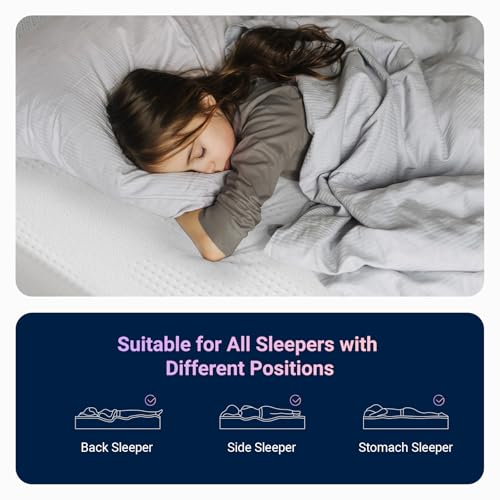 Twin Mattress, 6 Inch Twin Size Mattress for Kids, Gel Memory Foam Mattresses for Cooling Night Sleep & Pressure Relief, Colchones for Kids Fiberglass Free CertiPUR-US Certified
