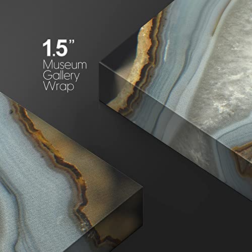 Abstract Agate Slice Pattern Gallery - Canvas Art Wall Art - 24"x36"