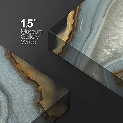 Abstract Agate Slice Pattern Gallery - Canvas Art Wall Art - 24"x36"