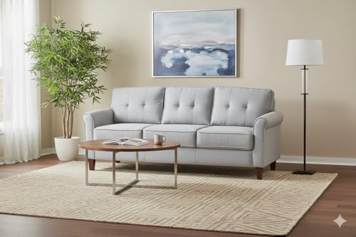 68" Tufted Modern Sofa, Chaise Lounge with Stable Structure, view 2