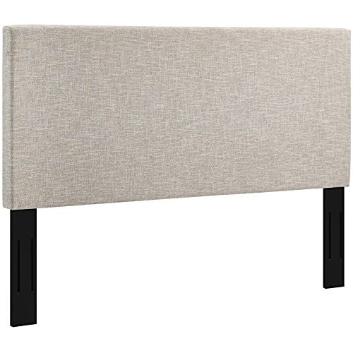 Claire Linen Fabric Upholstered King and California King Headboard in Beige, view 5