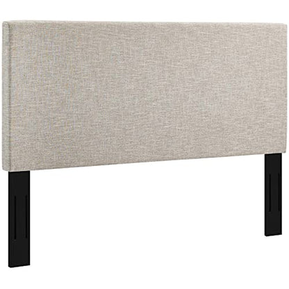 Claire Linen Fabric Upholstered King and California King Headboard in Beige, view 5
