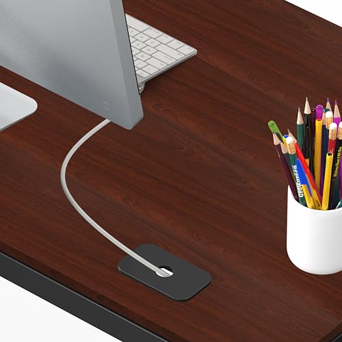 55 x 60 Inches Commercial-Grade L-Shape Corner Office Computer Desk, Cherry