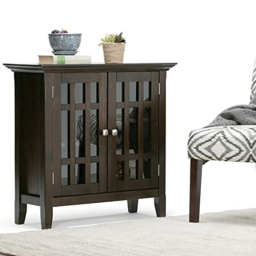 Bedford 32" Wide Solid Wood Cabinet in Brunette Brown, view 2