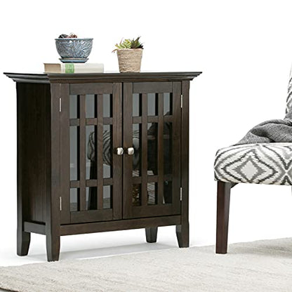 Bedford 32" Wide Solid Wood Cabinet in Brunette Brown, view 2