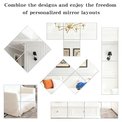 4 Pack Acrylic Mirrors for Wall, view 7