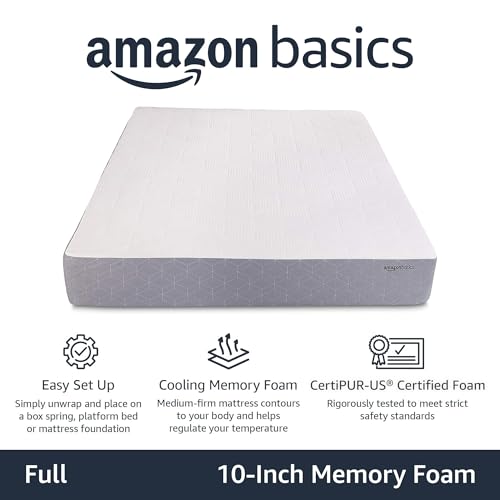 Medium-Firm Memory Foam Mattress with Cooling Gel, CertiPUR-US Certified Foam, view 3