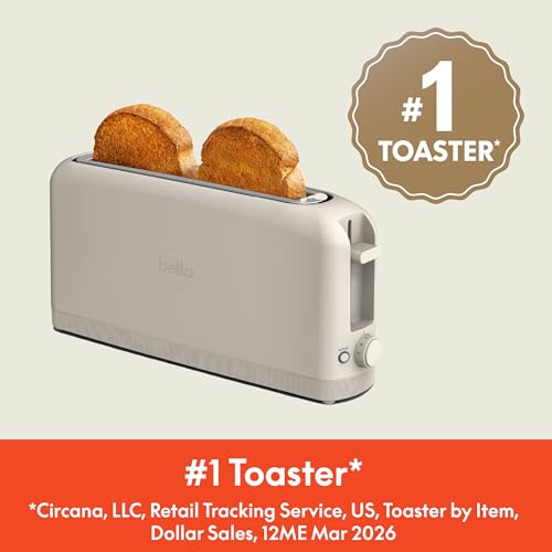 Fits-Anywhere™ 2-Slice Slim Toaster, Long Slot & Extra Wide, Oatmilk, view 5