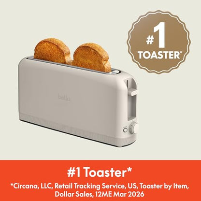 Fits-Anywhere™ 2-Slice Slim Toaster, Long Slot & Extra Wide, Oatmilk, view 5