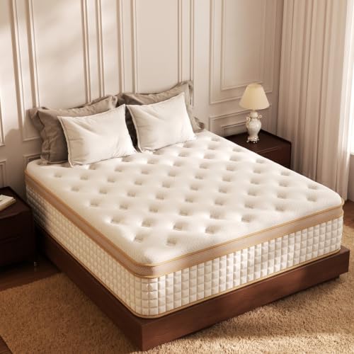 Luxury Full Size Mattress, 10 Inch Hybrid Mattress in a Box, Medium Firm, view 2