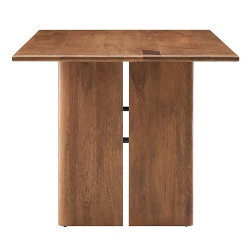 Amistad 60Inch Dining Table Solid Wood Walnut Finish Modern Kitchen Room Entertaining Home Furniture Quality Stylish Elegant Durable Refined Versatile Contemporary