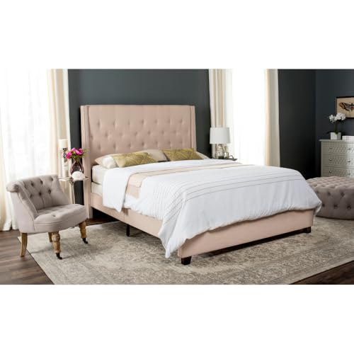 Home Collection Winslet Light Beige & Espresso Bed, Twin