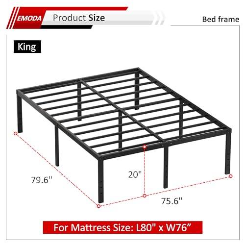 King Bed Frame without Box Spring, view 4