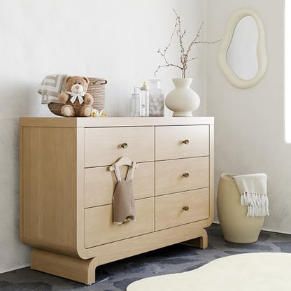 Santorini 6 Drawer Double Dresser, Driftwood, view 3