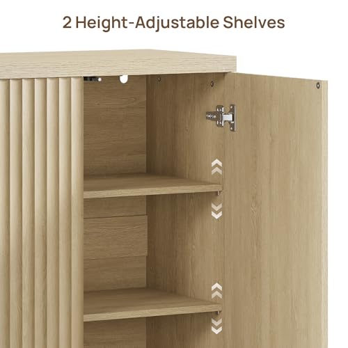 Buffet Cabinet with Storage Sideboard Cabinet with Doors & Shelves, view 6