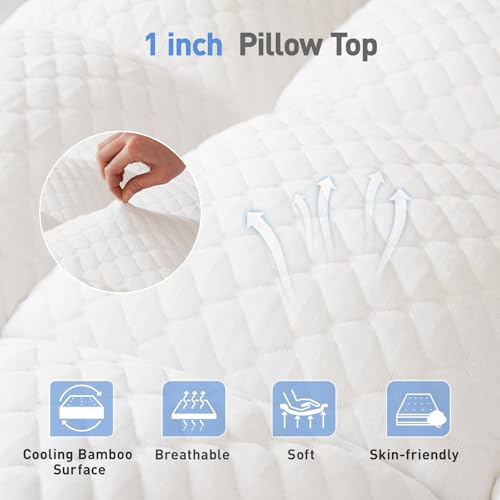 Dual Layer 3 Inch Memory Foam Mattress Topper Twin XL Size, view 7