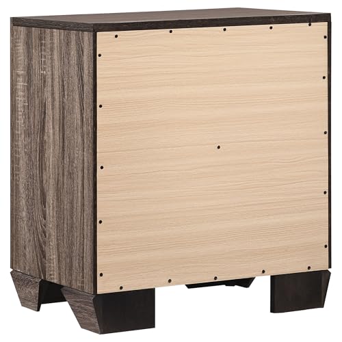 Coaster Home Furnishings Kauffman Transitional 4-Piece Bedroom Set Queen Size Panel Bed Frame 54-inch Headboard Washed Taupe 204191Q-S4