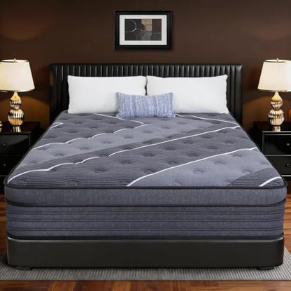 Queen Mattress 12 Inch, Hotel Style Luxury Hybrid Mattress in a Box, view 2