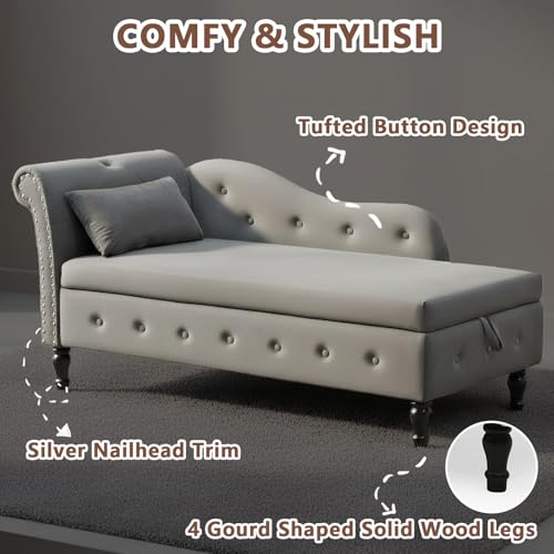 Chaise Lounge Indoor Tufted Fabric, view 7
