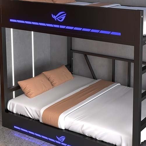 Metal Bunk Bed Frame, Double Deck Bunk Bed,Motel Double Deck Bed, view 4