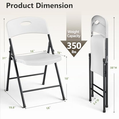 Folding Chairs 2 Pack, Outdoor Folding Chairs for Outside Indoor, view 4