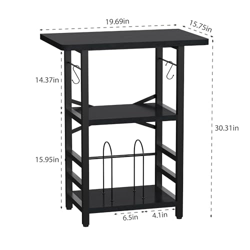 Record Player Stand with Extended Desktop, view 3