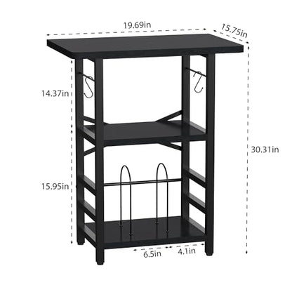 Record Player Stand with Extended Desktop, view 3