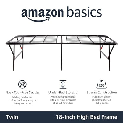 Foldable Metal Platform Bed Frame, view 5